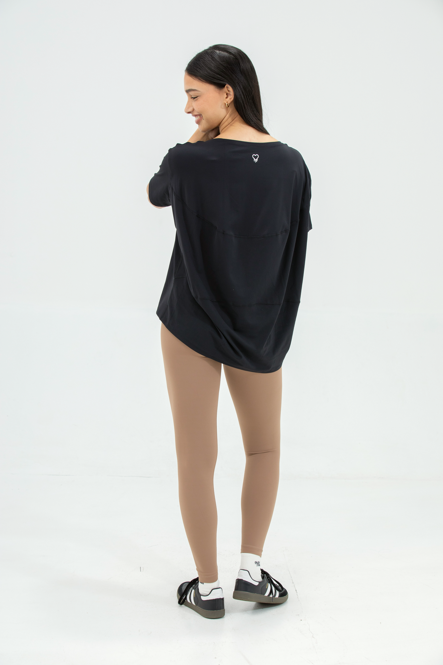 Everyday Active Longline Tee - Black