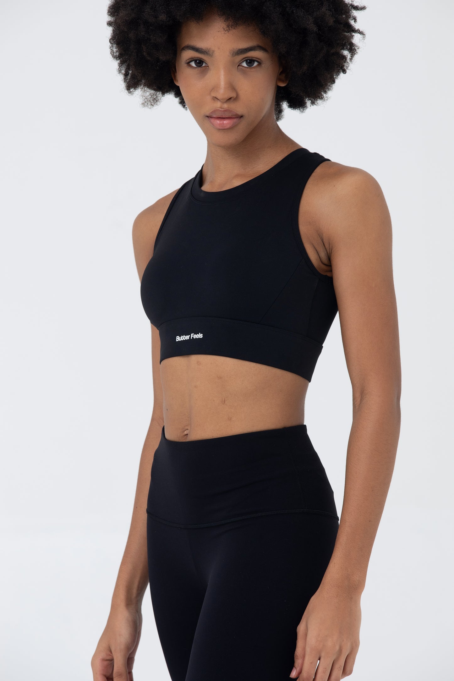 LikeSkin® Cross back Sports Bra - Black