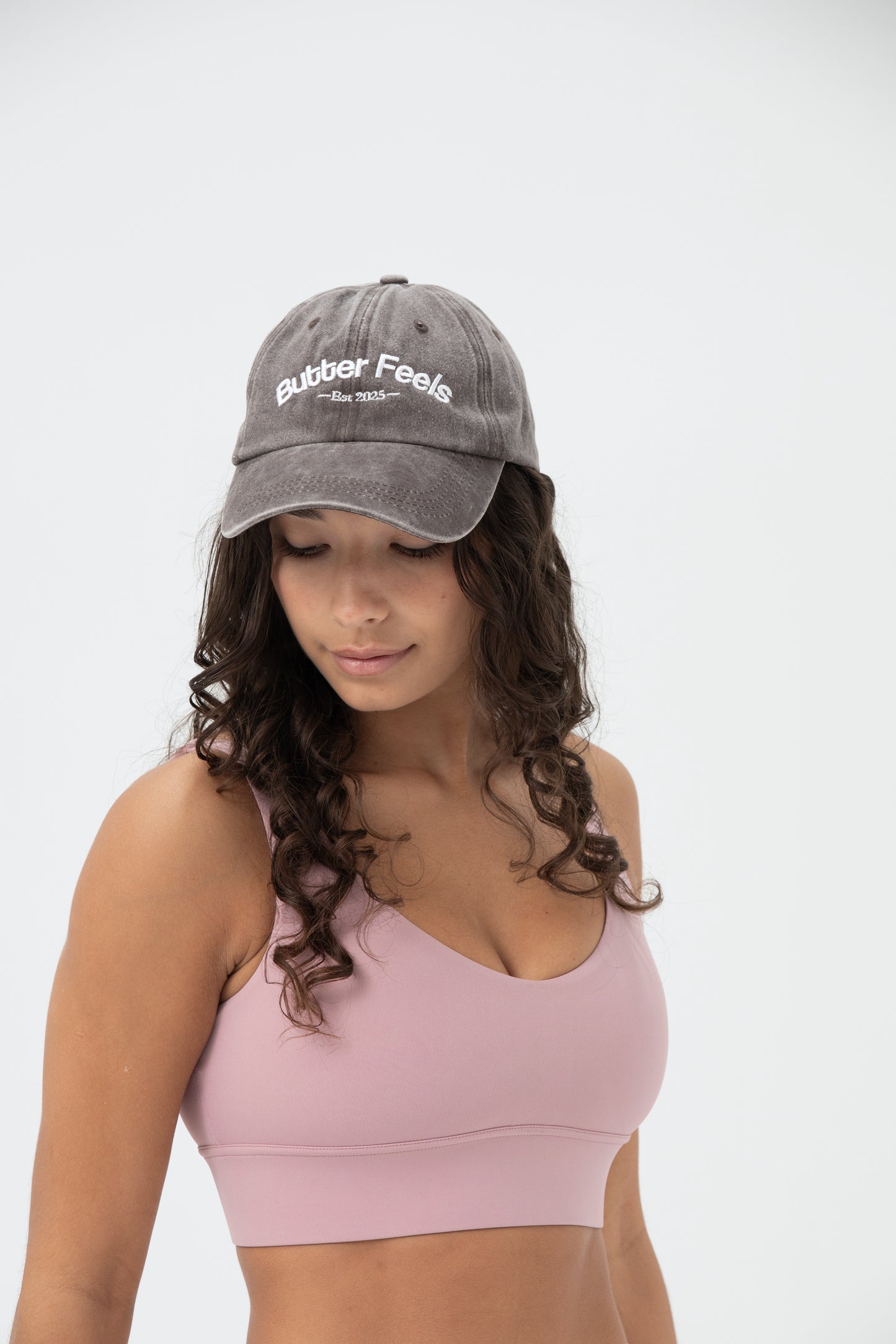 Butter Feels Varsity Cap - Coffee Denim