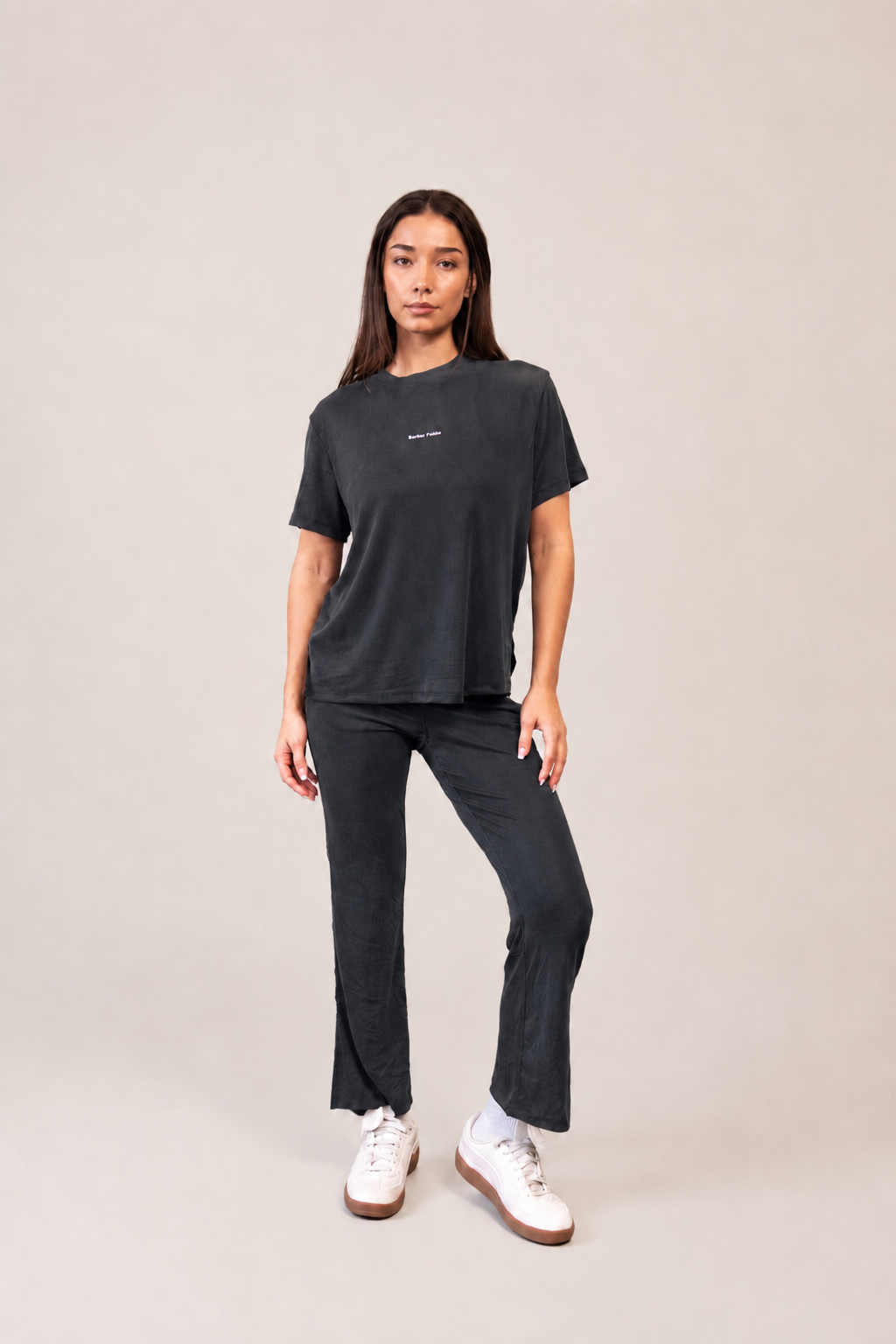 Modal Short Sleeve Co-Ord Set - Charcoal