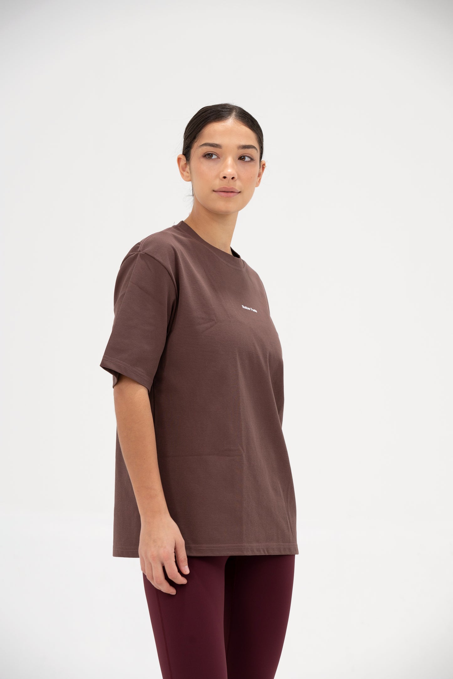 Butter Feels Short Sleeve Oversized T-shirt - Coffee Brown