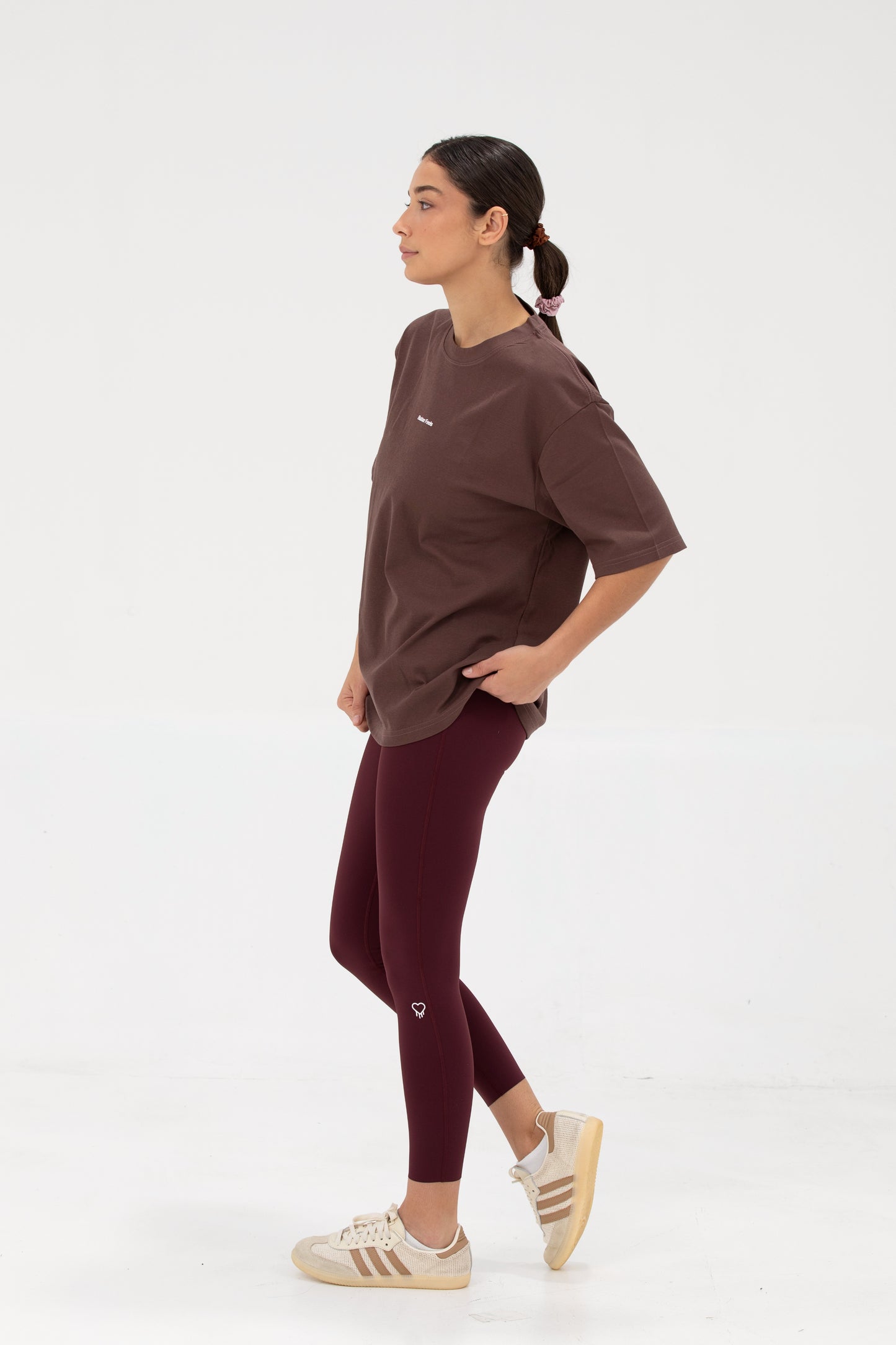 Butter Feels Short Sleeve Oversized T-shirt - Coffee Brown