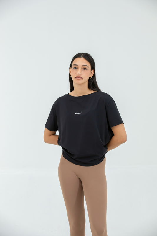 Everyday Active Longline Tee - Black