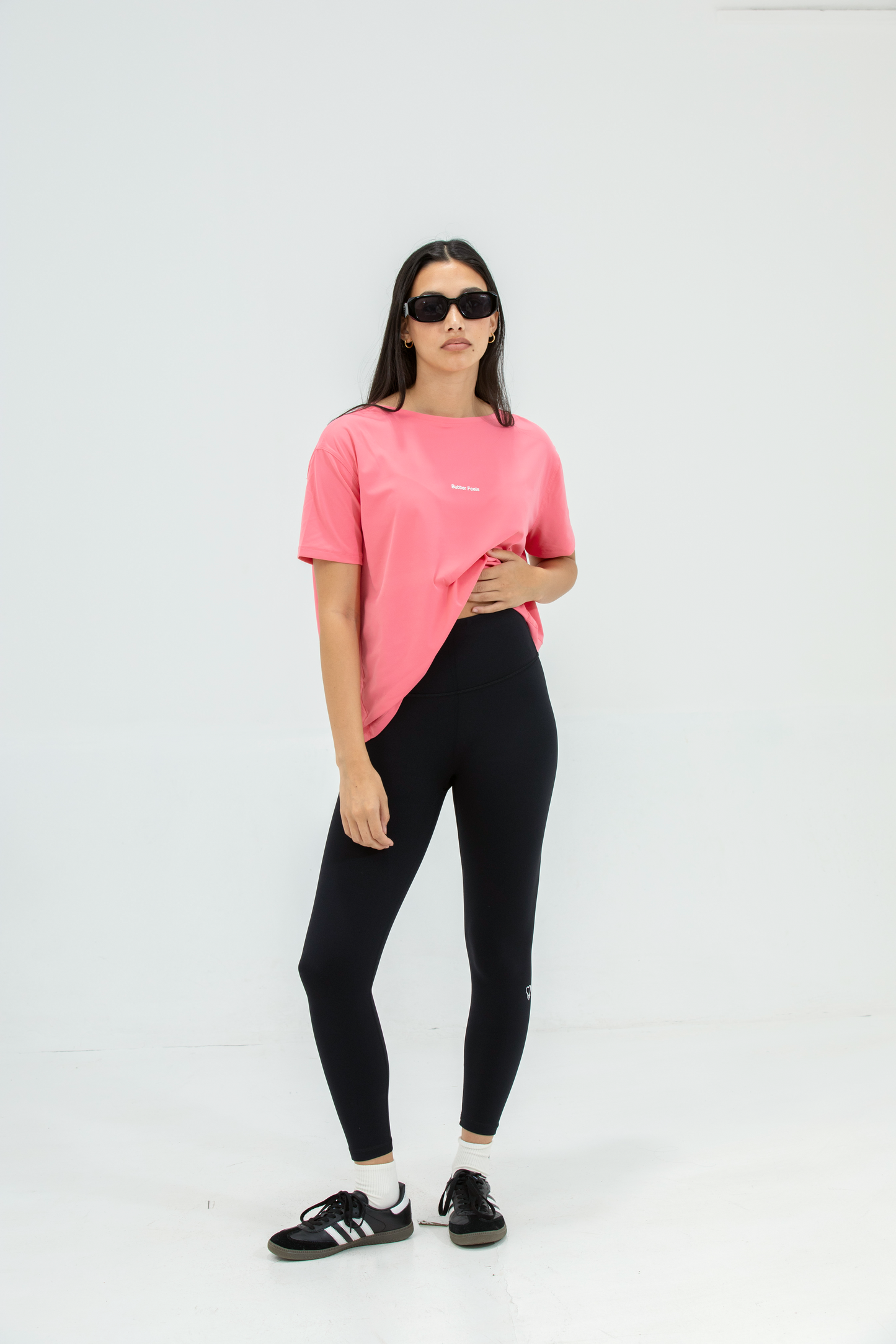 Everyday Active Longline Tee - Coral Pink