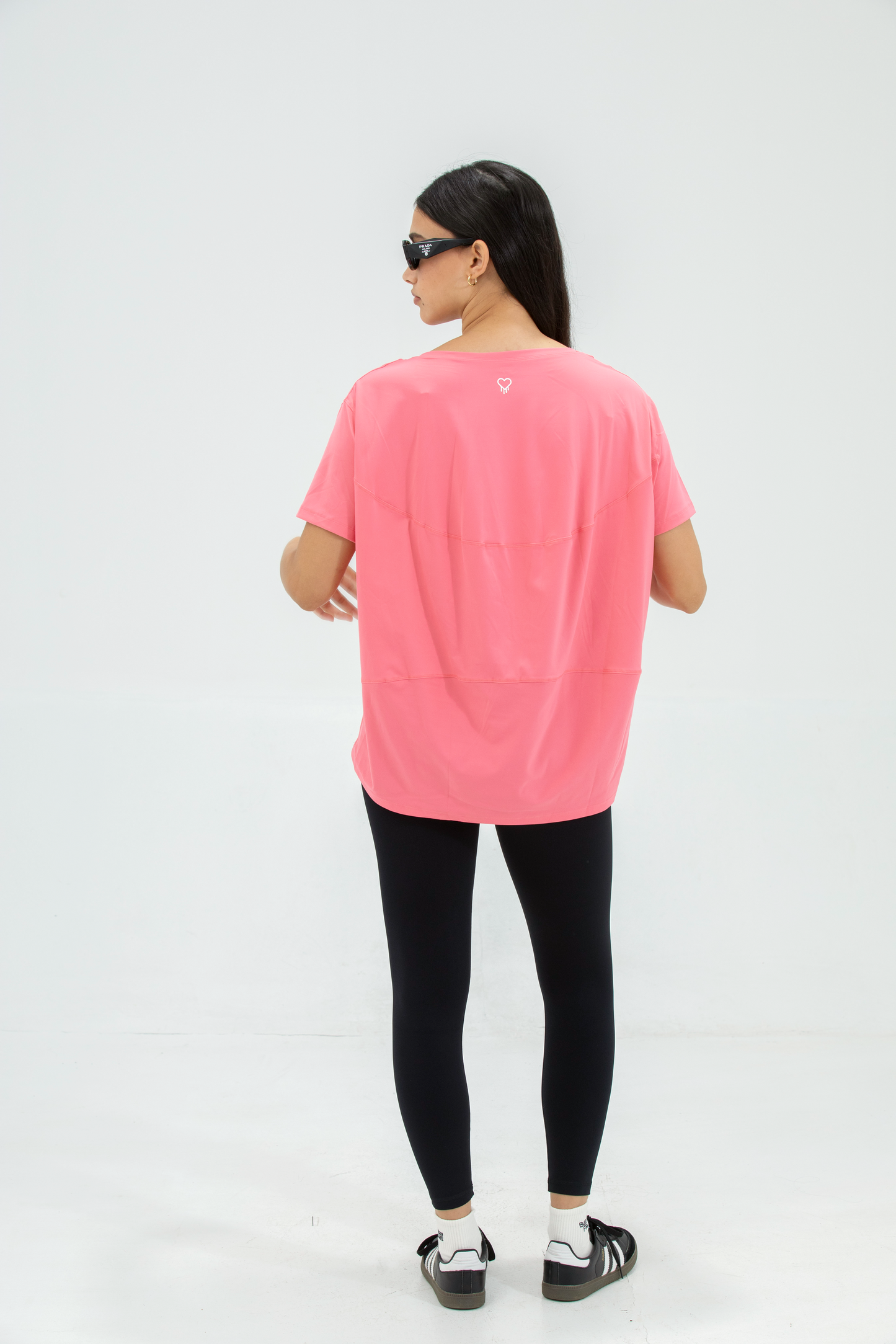 Everyday Active Longline Tee - Coral Pink