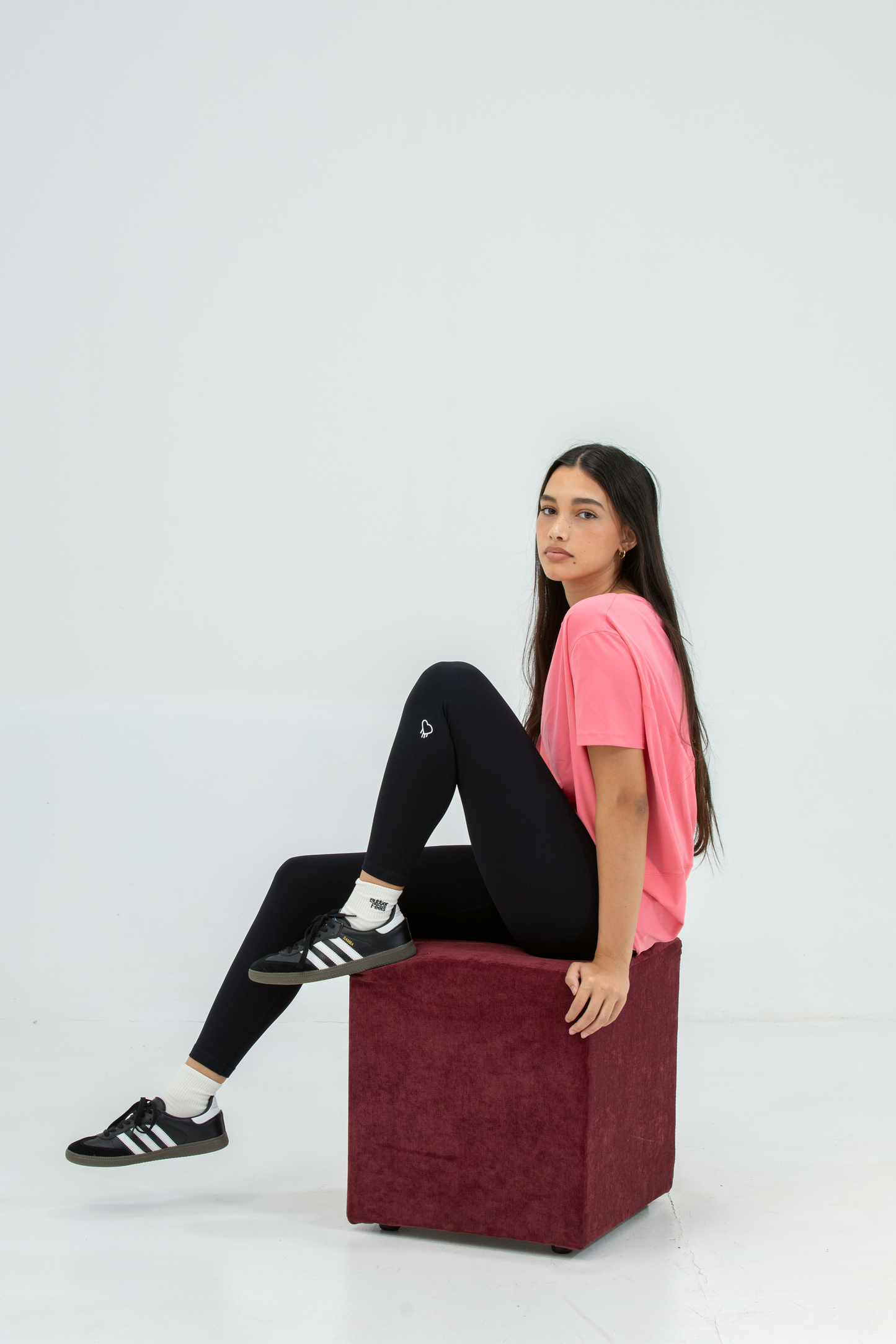 Everyday Active Longline Tee - Coral Pink
