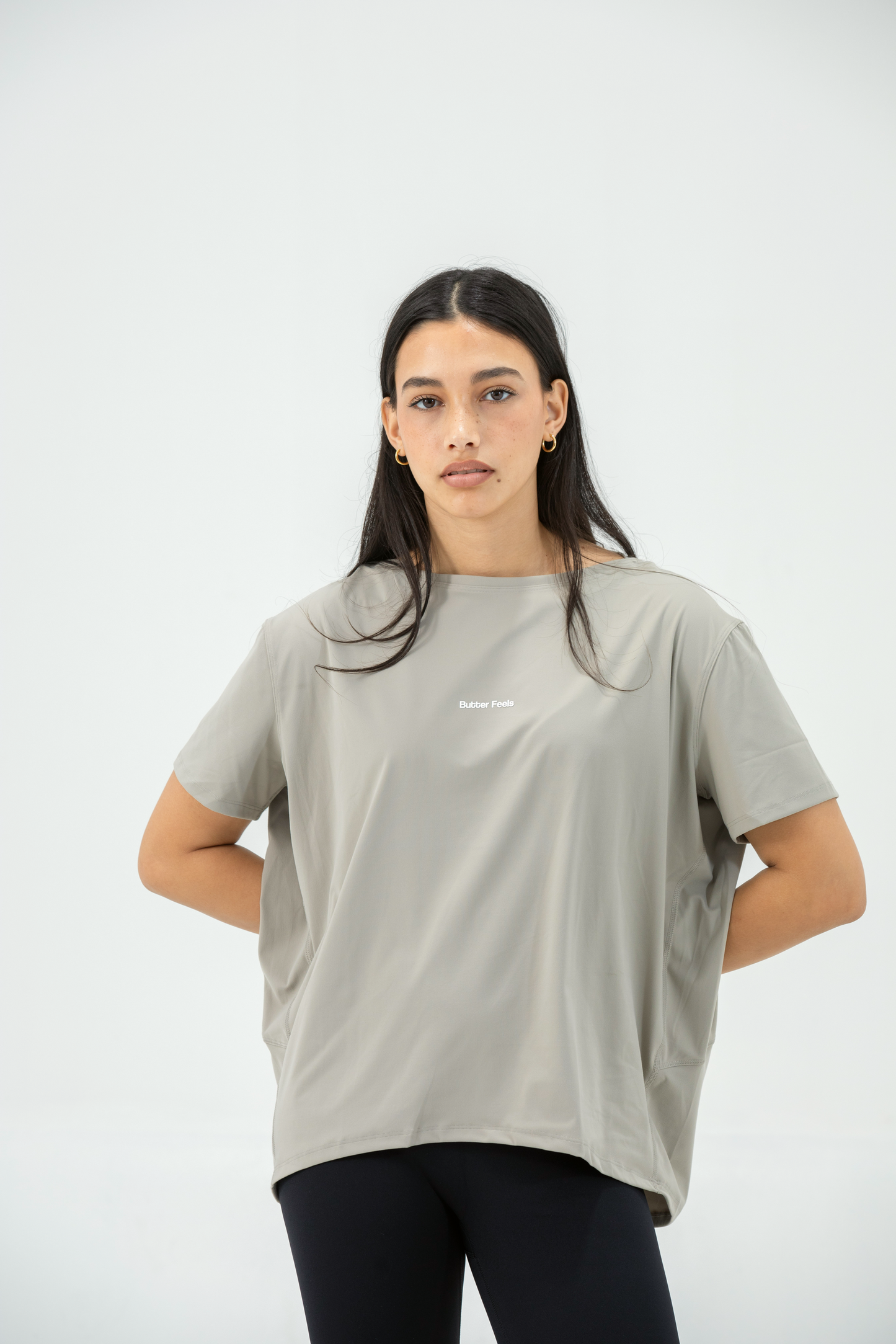 Everyday Active Longline Tee - Stone