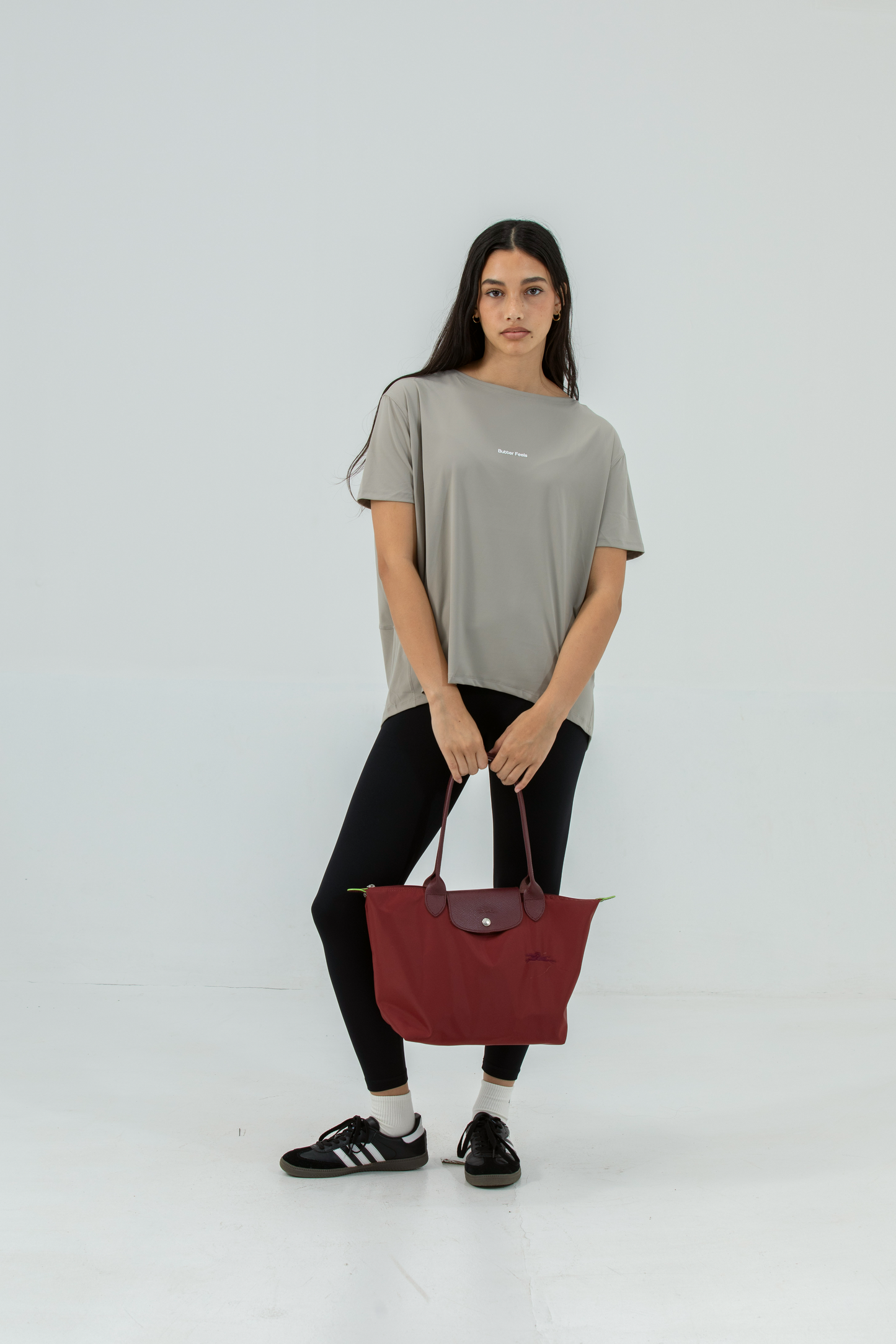 Everyday Active Longline Tee - Stone