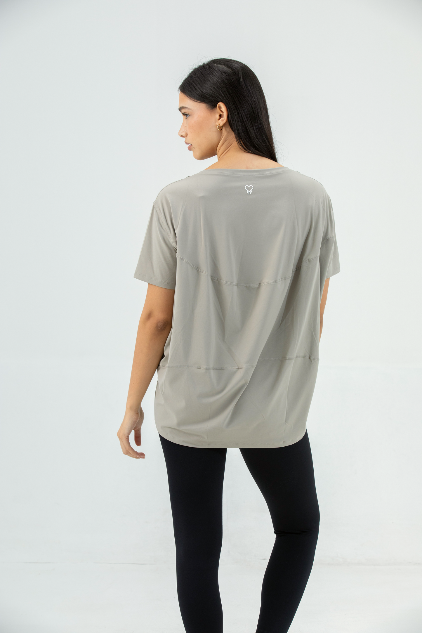 Everyday Active Longline Tee - Stone