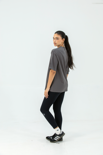 Butter Feels Short Sleeve Oversized T-shirt - Graphite Grey