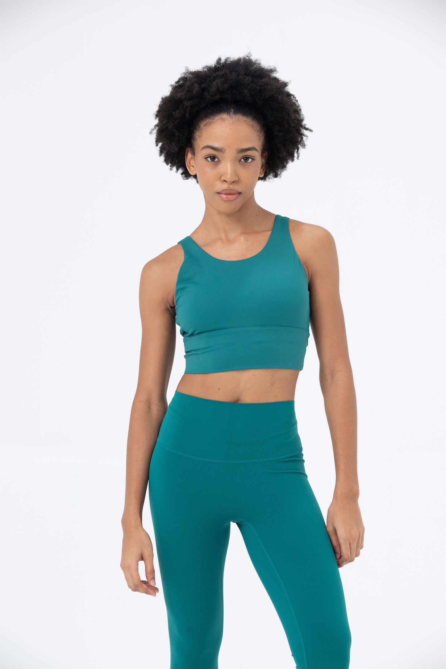 LikeSkin® Seamless Open back Sports Bra - Jade macha