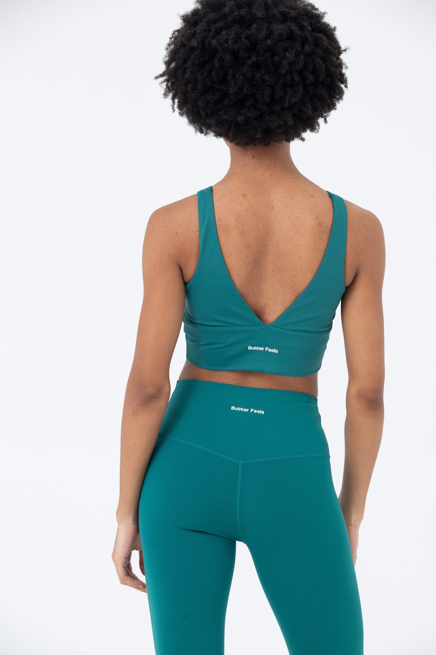 LikeSkin® Seamless Open back Sports Bra - Jade macha
