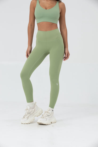 LikeSkin® Seamless Open back Sports Bra - Pistachio