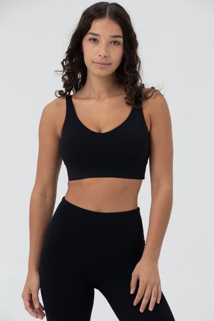 LikeSkin® Seamless Open back Sports - Bra Black