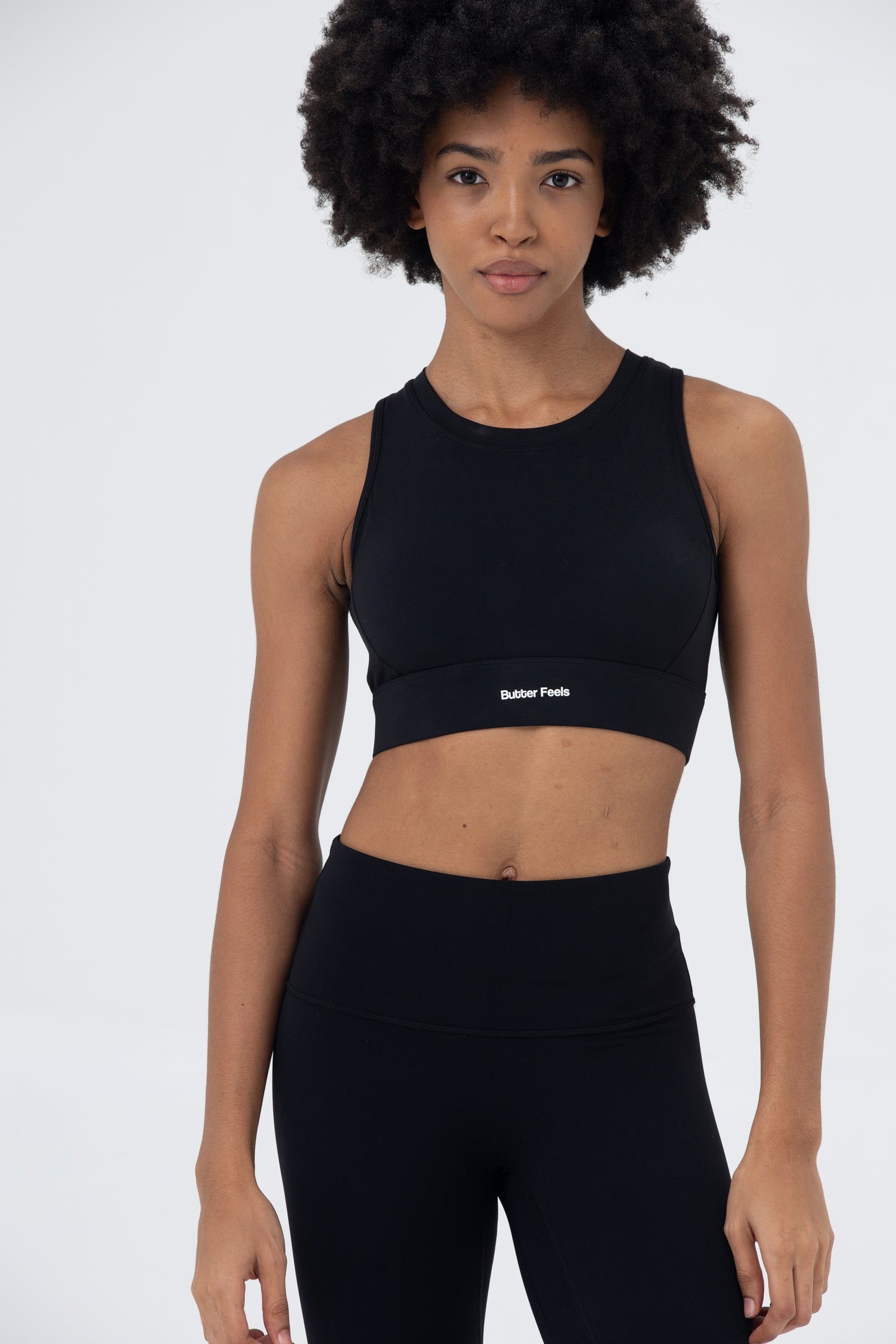 LikeSkin® Cross back Sports Bra - Black (Pre-Order, 12-14 Days)