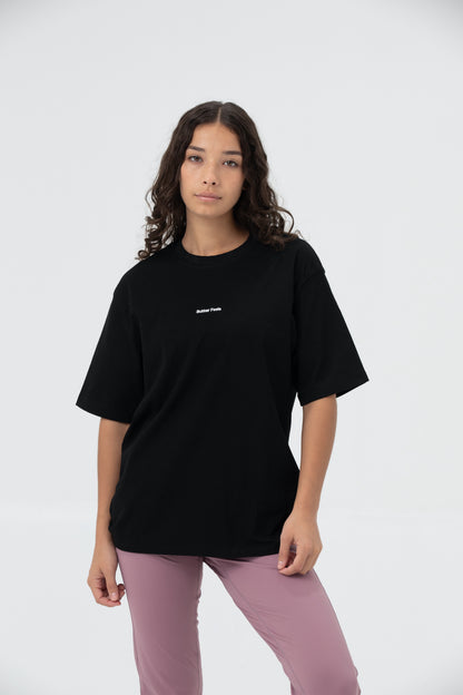 Butter Feels Short Sleeve Oversized T-shirt - Black