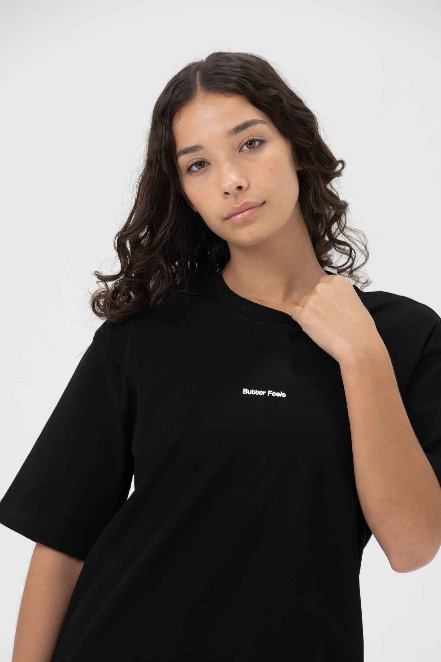 Butter Feels Short Sleeve Oversized T-shirt - Black
