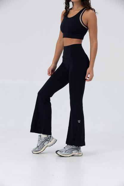 Butter Flow Flare Pants - Black