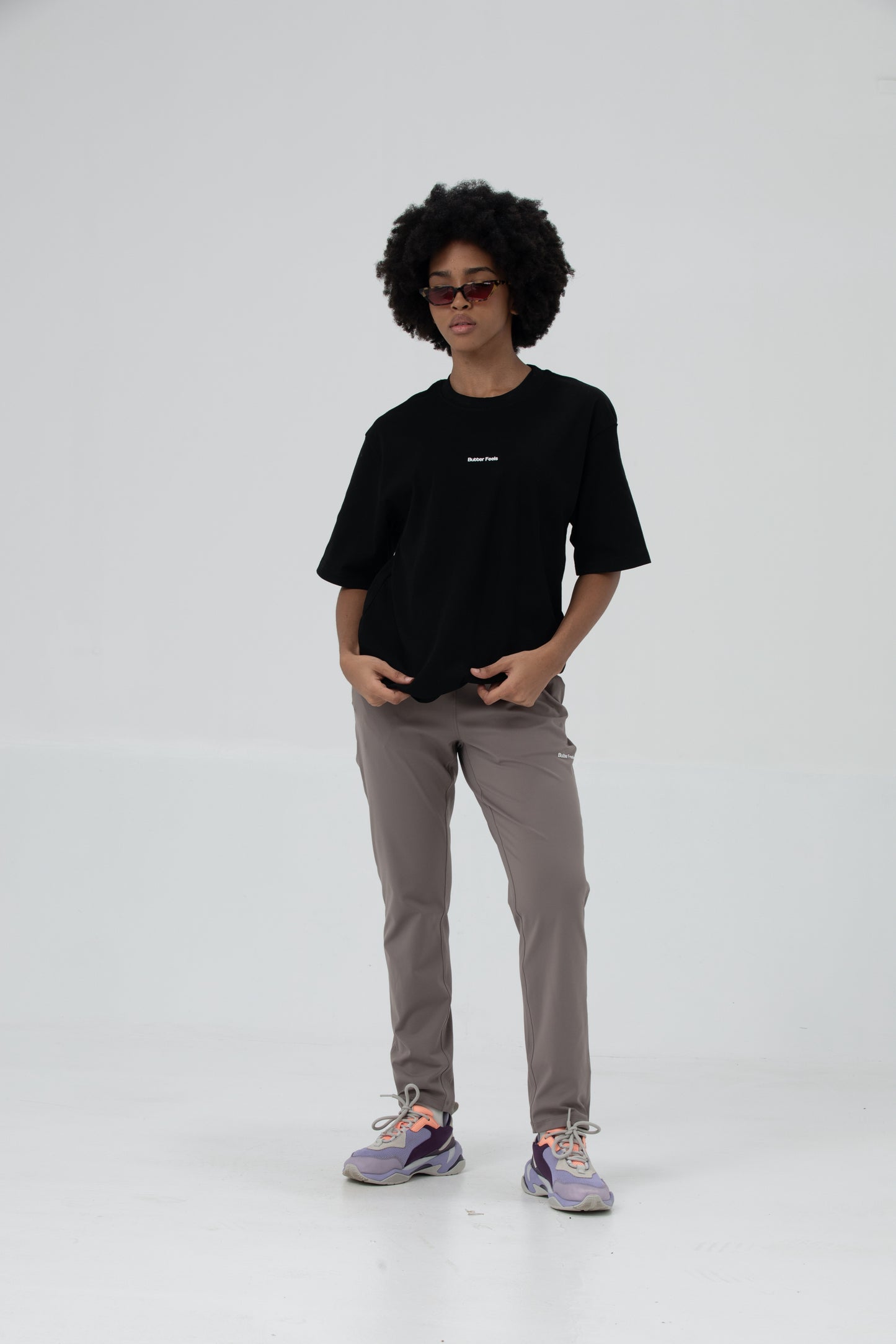 Straight Leg Sports pants - Graphite Mocha
