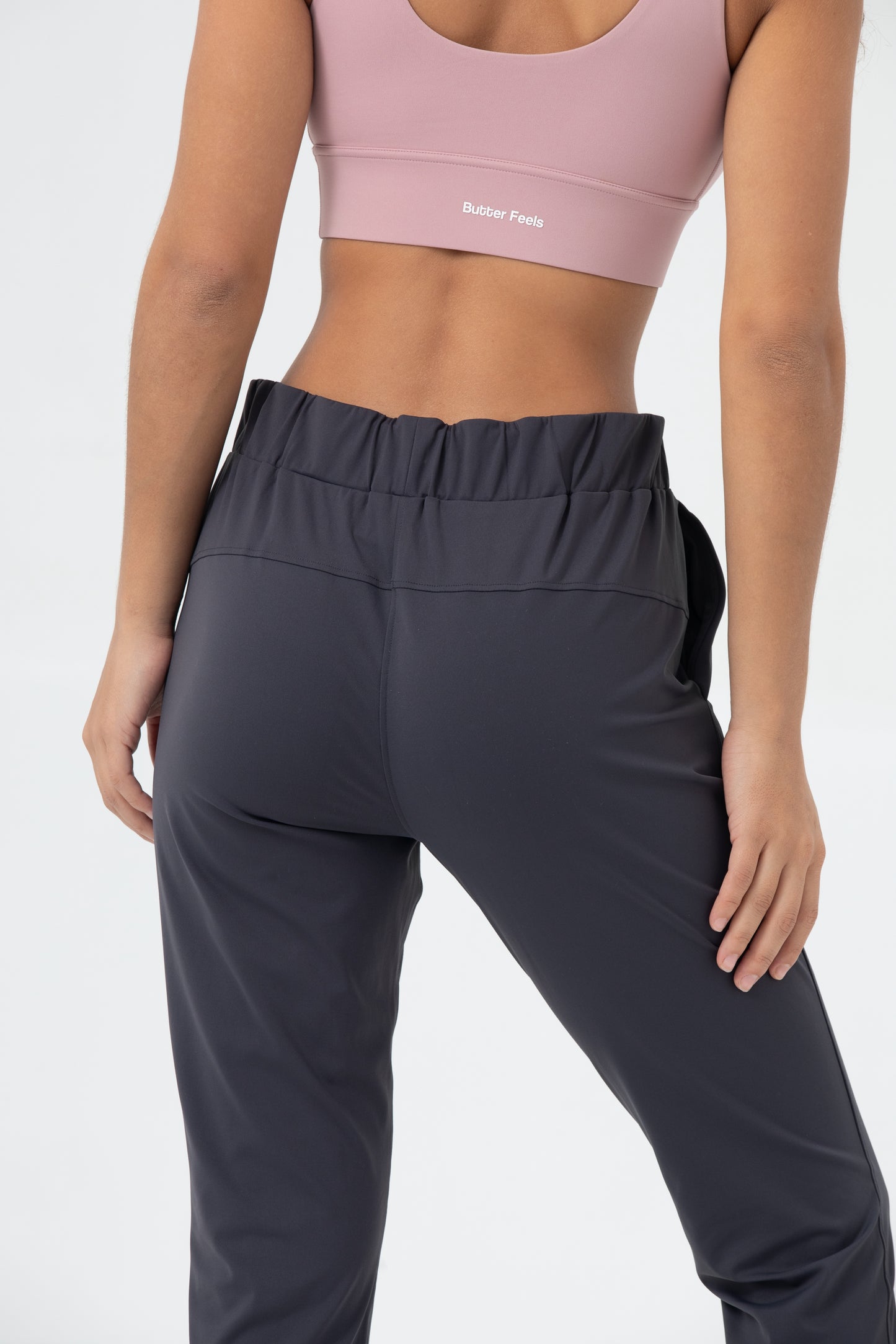 Straight Leg Sports Pants - Midnight grey